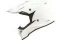 Casco cross Kyt SKYHAWK PLAIN in fibra Bianco