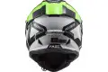 Casco cross LS2 MX437 FAST BLOCK Nero Verde