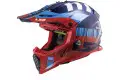 Casco cross LS2 MX437 FAST EVO XCODE Rosso Blu