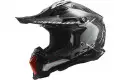 Casco Cross LS2 MX700 SUBVERTER ARCHED Argento Titanio ECE 22-06