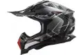 Casco Cross LS2 MX700 SUBVERTER ARCHED Argento Titanio ECE 22-06