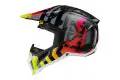 Casco Cross LS2 MX703 C X-FORCE BARRIER in Carbonio Giallo Rosso ECE 22-06