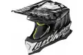 Casco cross Nolan N53 SKELETON Nero Grigio Bianco