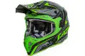 Casco cross Premier EXIGE QX7 Nero Verde