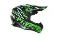 Casco cross Premier EXIGE QX7 Nero Verde