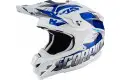 Casco cross Scorpion VX 15 EVO AIR DEFENDER Bianco Blu