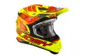 Casco cross Suomy Mr Jump START in fibra Giallo fluo Rosso