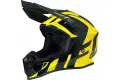 Casco cross Ufo Plast Quiver Shedir Giallo Nero