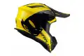 Casco cross Ufo Plast Quiver Shedir Giallo Nero