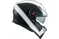 Casco integrale Agv GT K-5 S Multi Enlace bianco opaco nero Pinlock