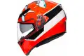 Casco integrale AGV K-3 SV PLK MULTI ATTACK rosso bianco nero