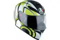 Casco integrale Agv K-3 SV Street Road Multi Avior bianco opaco lime Pinlock