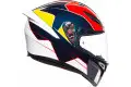 Casco integrale AGV K1 MULTI PITLANE blu rosso giallo