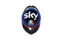 Casco integrale AGV K1 S  E2206 VR46 SKY RACING TEAM Nero Rosso
