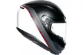 Casco integrale AGV K6 MPLK MULTI MINIMAL PURE Nero opaco Bianco Rosso