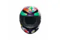 Casco integrale AGV K6 S  E2206 MPLK MORBIDELLI 2021 in fibra multicolor