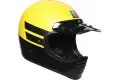 Casco integrale AGV X101 MULTI DUST in fibra Giallo Opaco Nero