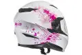 Casco integrale Axo RS01 Bianco Rosa