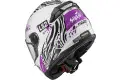 Casco integrale bambino LS2 FF392 Savane Bianco Viola