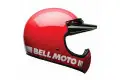 Casco integrale Bell Moto-3 in fibra Rosso