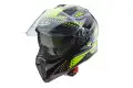 Casco integrale Caberg JACKAL SNIPER Nero Antracite Giallo Fluo