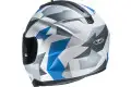 Casco integrale HJC C70 VALON MC2SF Bianco grigio Blu