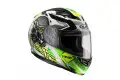 Casco integrale HJC CS-15 Rafu MC4H Verde nero bianco