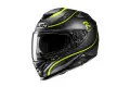 casco integrale HJC RPHA 71 Cleta giallo opaco