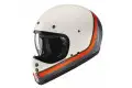Casco integrale HJC V60 SCOBY in fibra MC7 Bianco Arancione Grigio