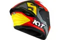 Casco integrale Kyt TT-COURSE FLUX Rosso Nero Giallo