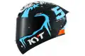 Casco integrale Kyt TT-COURSE Replica MASIA WINTER TEST Nero Azzurro