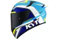 Casco integrale KYT TT-REVO TT-REVO GRAND PRIX E06 Bianco Celeste