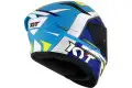 Casco integrale KYT TT-REVO TT-REVO GRAND PRIX E06 Bianco Celeste