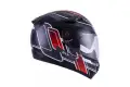 Casco integrale KYT Venom Square nero rosso