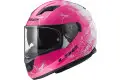 Casco integrale LS2 FF320 STREAM EVO WIND in fibra Rosa fluo