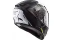 Casco integrale LS2 FF323 ARROW R EVO TECHNO in fibra Nero Bianco