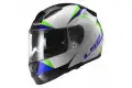 Casco integrale LS2 FF397 Vector Labyrinth Bianco Verde