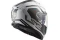 Casco integrale LS2 FF811 VECTOR II METRIC in fibra Bianco Titianio Argento