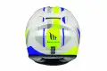 Casco integrale MT Helmets Rapide Duel H4 Bianco Giallo Lucido