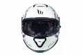Casco integrale MT Helmets Thunder 3 Sv Vlinder A1 Bianco Nero Lucido