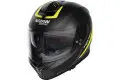 Casco integrale Nolan N80-8 STAPLE N-COM Nero Opaco Giallo