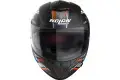 Casco integrale Nolan N80-8 THUNDERBOLT N-COM Nero Opaco Blu
