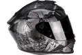 Casco integrale Scorpion EXO 1400 AIR PATCH in fibra Nero Argento