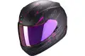 Casco integrale Scorpion EXO 390 BEAT Nero opaco Rosa