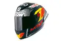 Casco integrale Shark RACE-R PRO GP 06 REPLICA MIGUEL OLIVIERA in carbonio Blu Rosso irridiscente