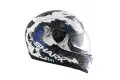 Casco integrale Shark S700-S Squad bianco nero blu