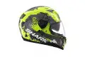 Casco integrale Shark S700-S Squad giallo nero bianco