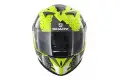 Casco integrale Shark S700-S Squad giallo nero bianco