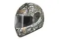 Casco integrale Shark S800 Fantasy Mat Grigio Bianco