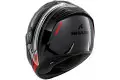 Casco integrale Shark SPARTAN RS BYRHON in fibra Nero irridiscente Rosso